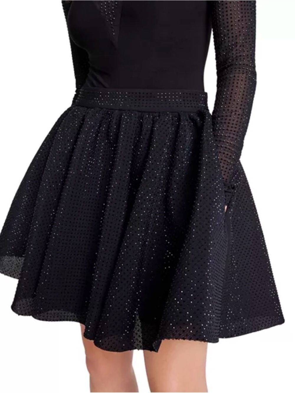 🆕 MAJE Joyalstrassi Rhinestone Skirt